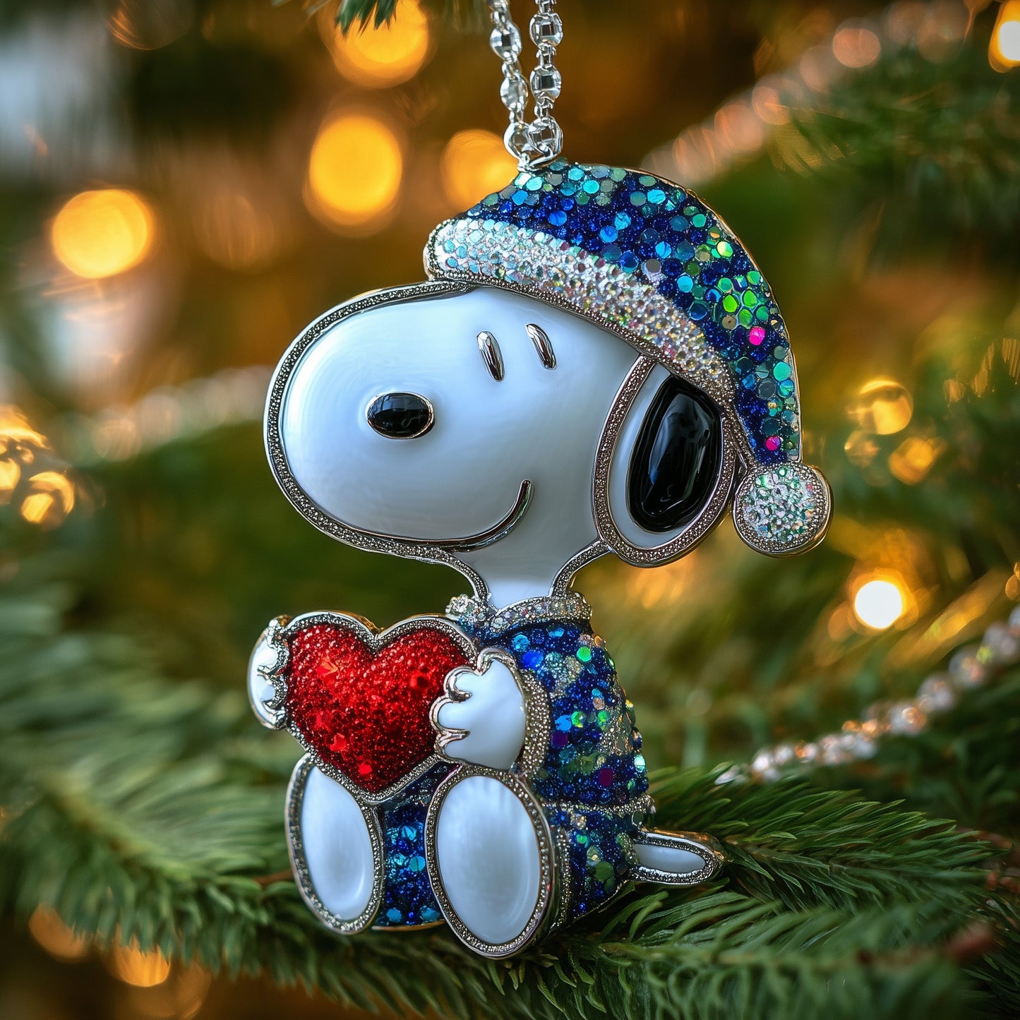 Glittering Pajamas Ceramic Ornament GFANLN04