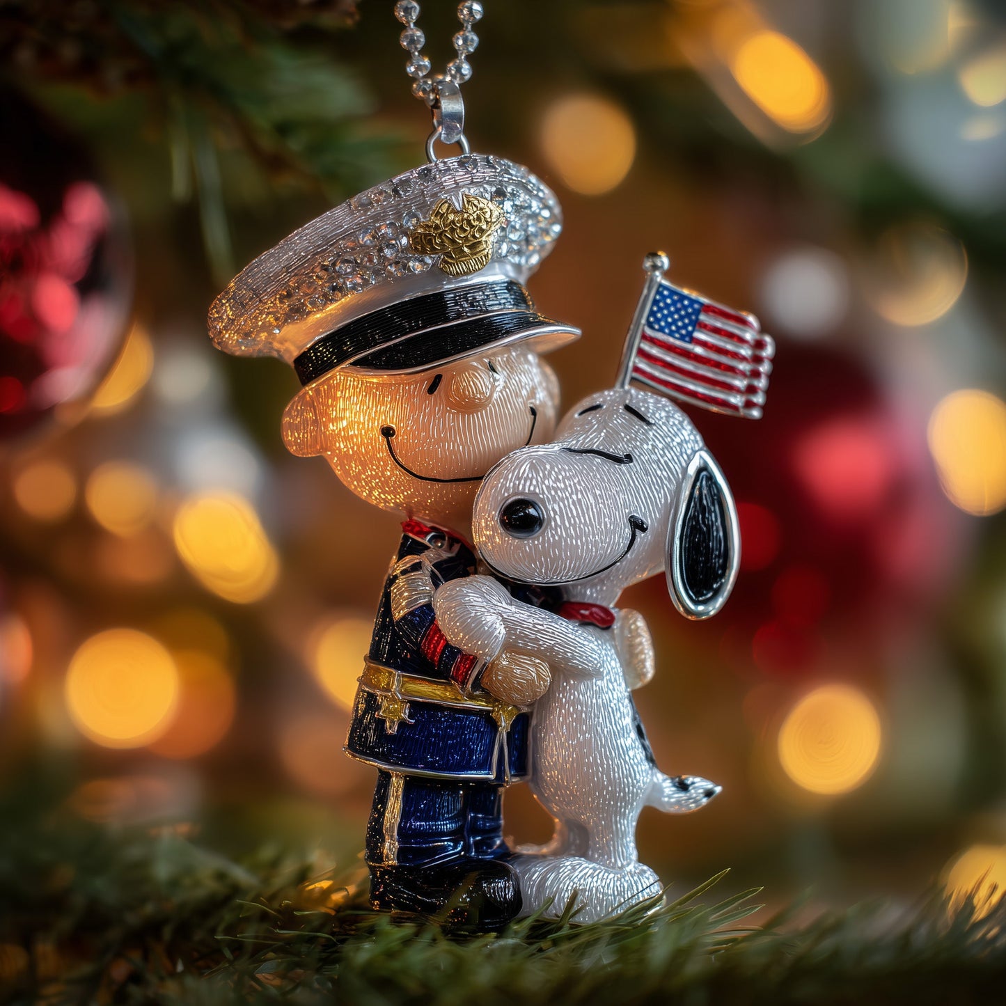 Patriotic Bond Ceramic Ornament GFANLN12