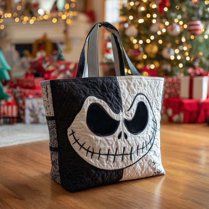 Stitched Smile Quilted Tote Bag GFANTL16