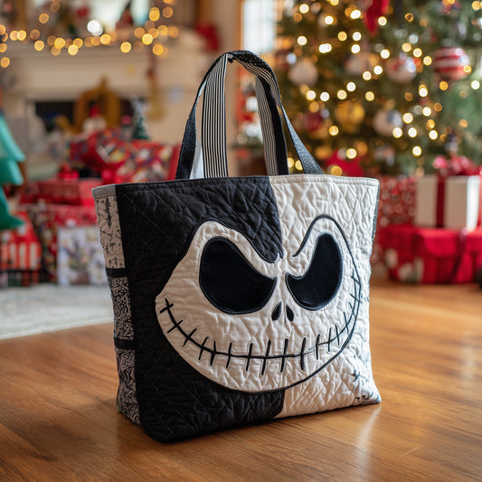 Stitched Smile Quilted Tote Bag GFANTL16