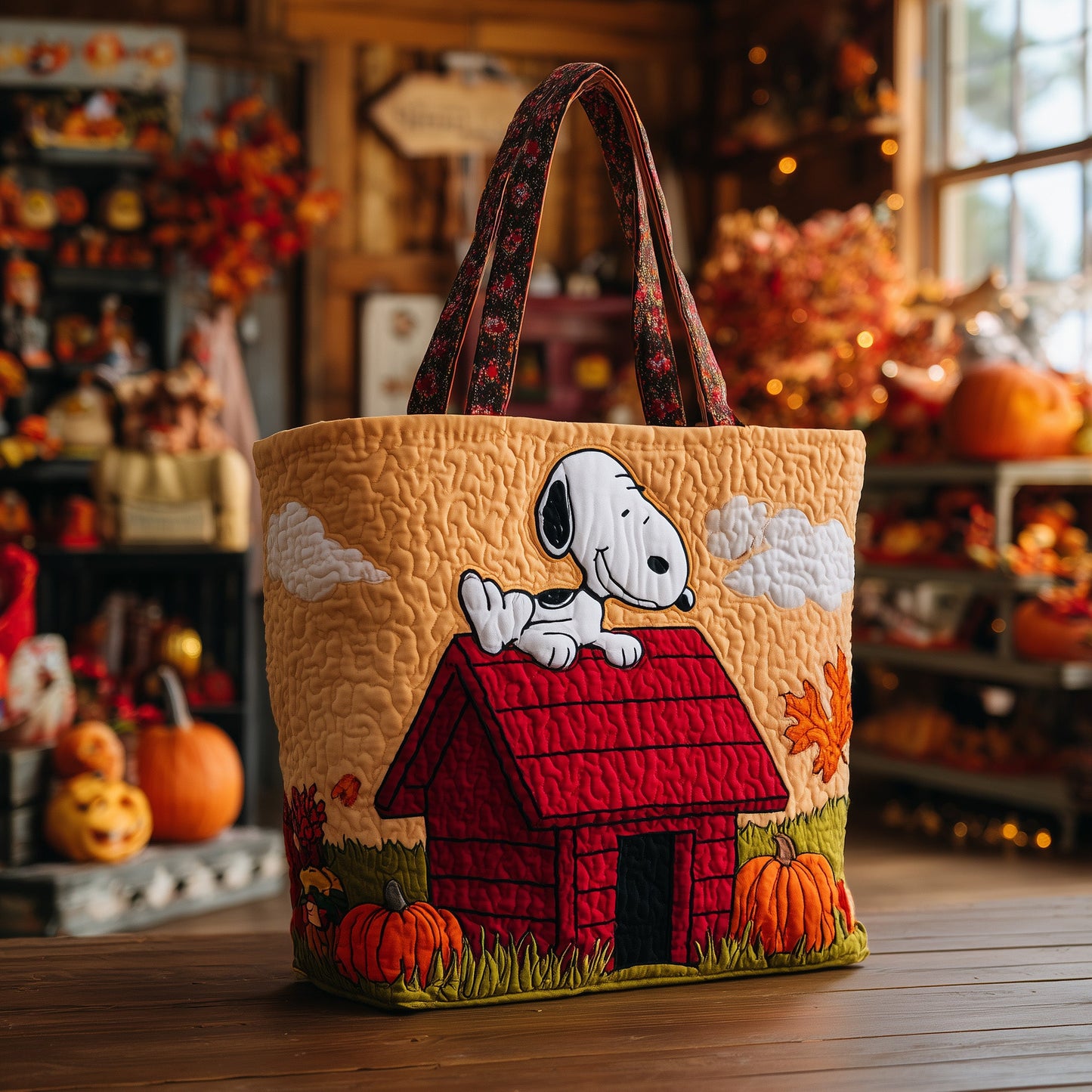Autumn Retreat Quilted Tote Bag GFANTL9