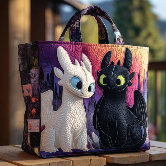 Dragon Love Duo Quilted Tote Bag GFTOHD10702