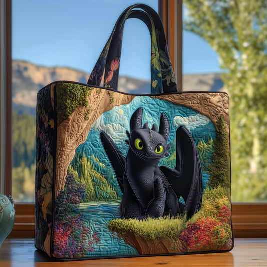 Celestial Dragon Quilted Tote Bag GFTOHD10704