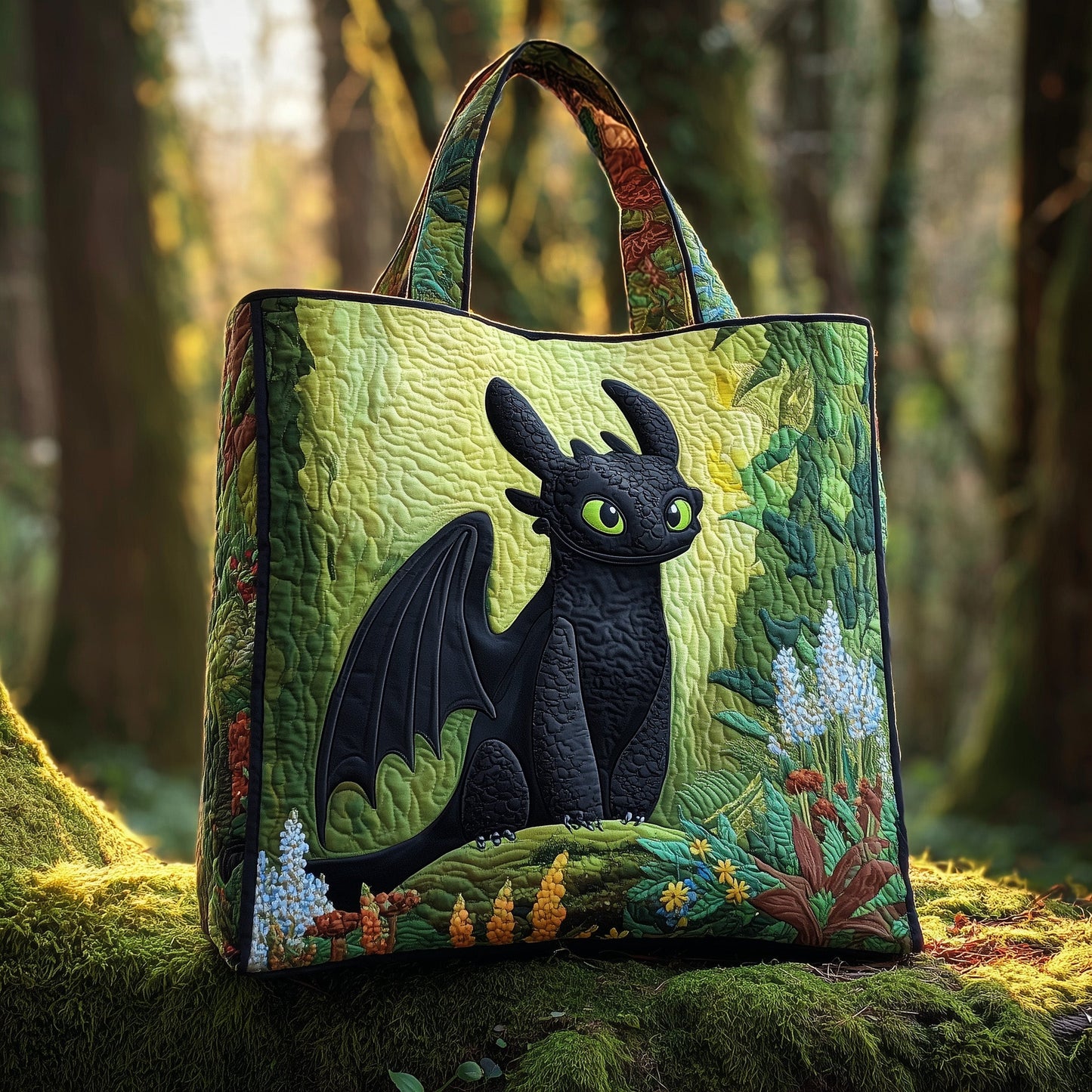 Celestial Dragon Quilted Tote Bag GFTOHD10706