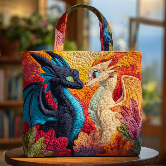 Celestial Dragon Quilted Tote Bag GFTOHD10714