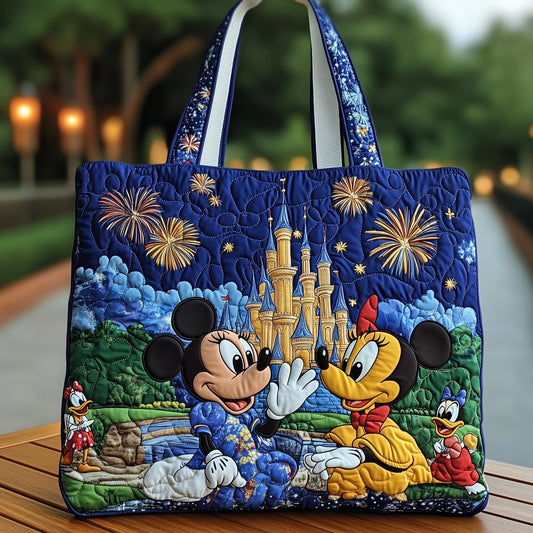 Mouse and Castle Dream Quilted Tote Bag GFTOHD10738