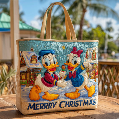 Festive Duck Quilted Tote Bag GFTOHD10754