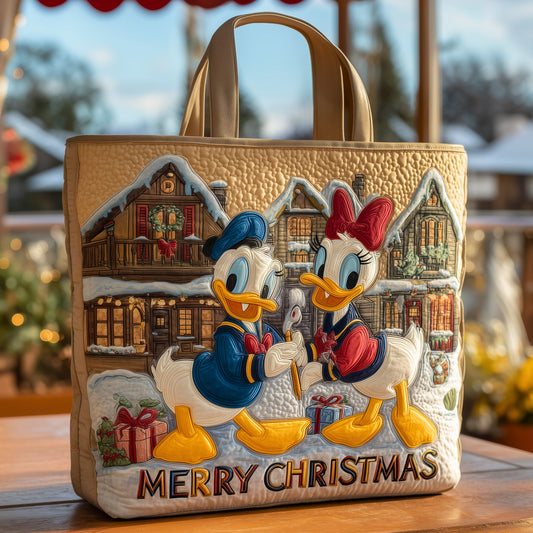 Festive Duck Quilted Tote Bag GFTOHD10755