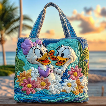 Festive Duck Quilted Tote Bag GFTOHD10756