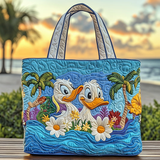 Festive Duck Quilted Tote Bag GFTOHD10757