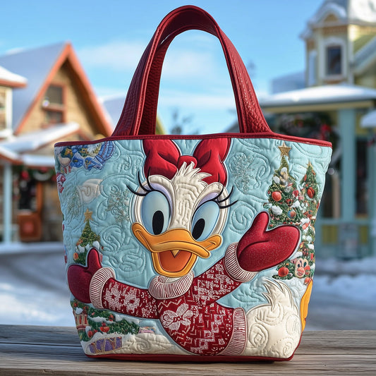 Festive Duck Quilted Tote Bag GFTOHD10758