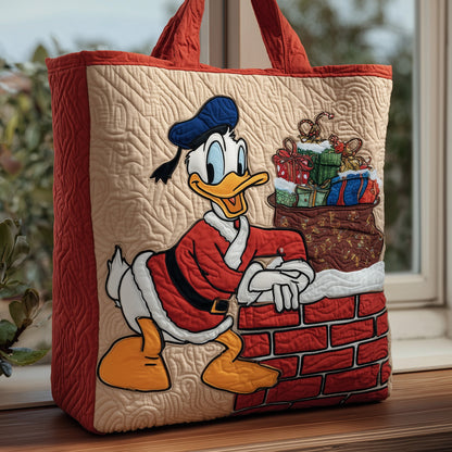Festive Duck Quilted Tote Bag GFTOHD10759