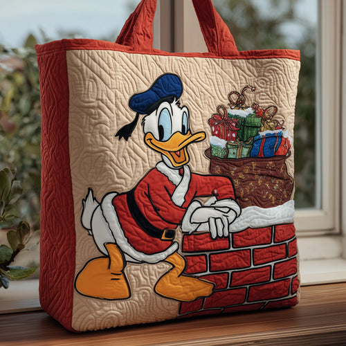 Festive Duck Quilted Tote Bag GFTOHD10759