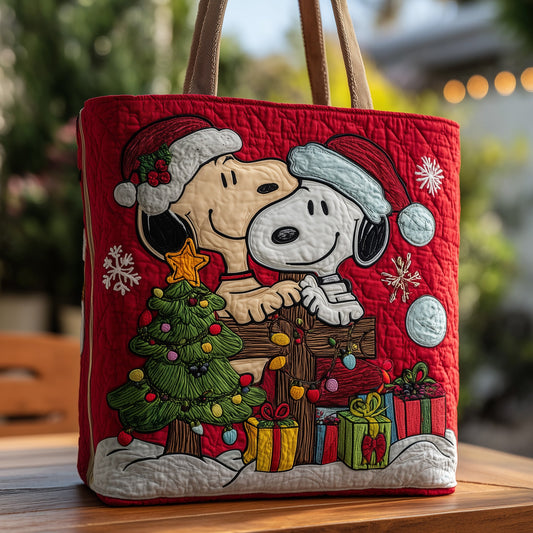 Childhood Pup Friend Quilted Tote Bag GFTOHD10790