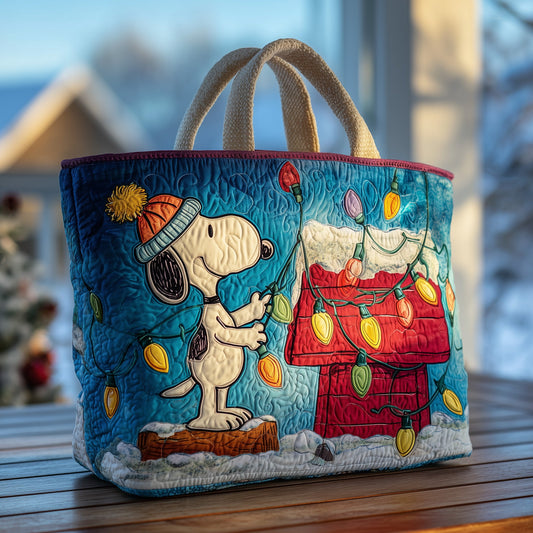 Childhood Pup Friend Quilted Tote Bag GFTOHD10794
