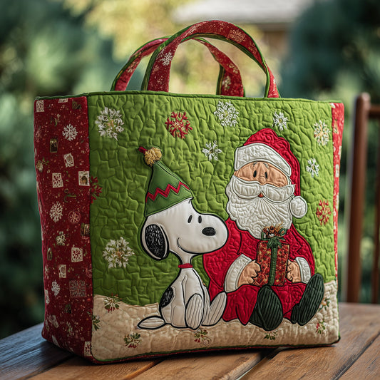 Childhood Pup Friend Quilted Tote Bag GFTOHD10795