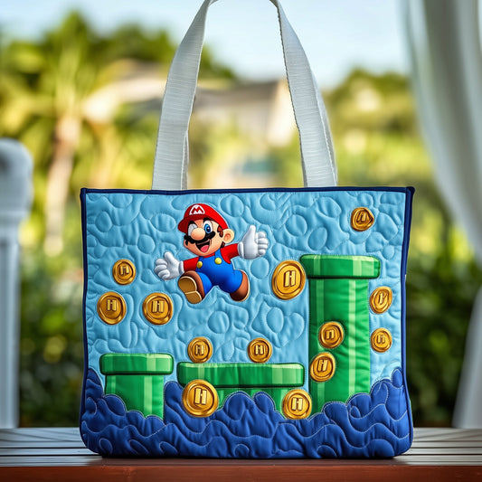 The Heroic Plumber Quilted Tote Bag GFTOHD10826
