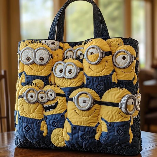 Silly Space Visitors Quilted Tote Bag GFTOHD10834