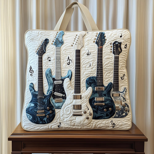 Elegant Guitar Quilted Tote Bag GFTOHD8012