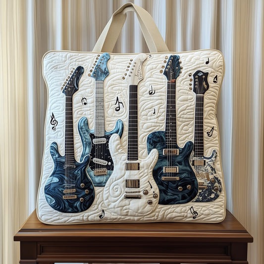 Elegant Guitar Quilted Tote Bag GFTOHD8012