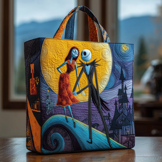 Nightmare Couple Quilted Tote Bag GFTONL6590