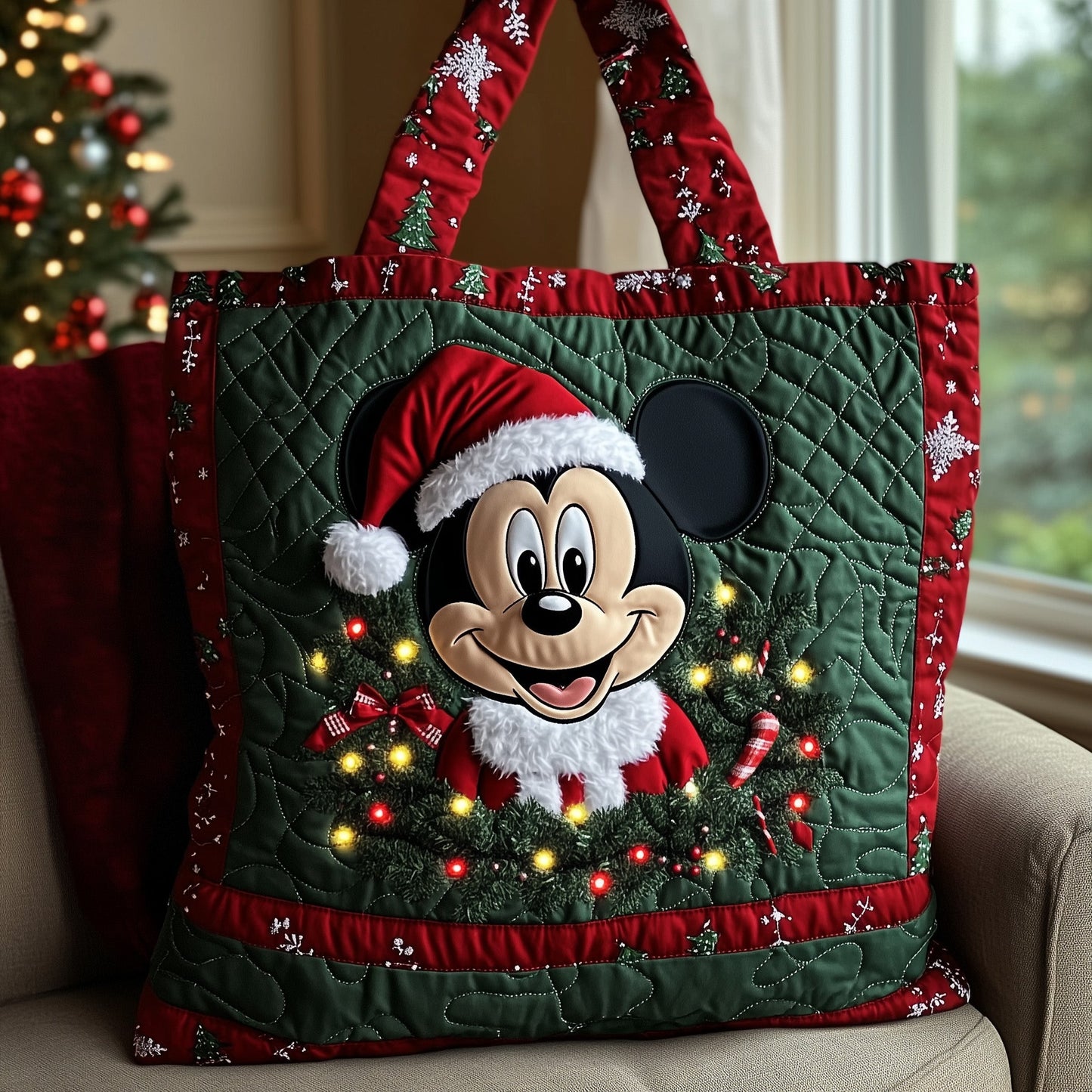 Christmas Friends Quilted Tote Bag GFTOTP12617