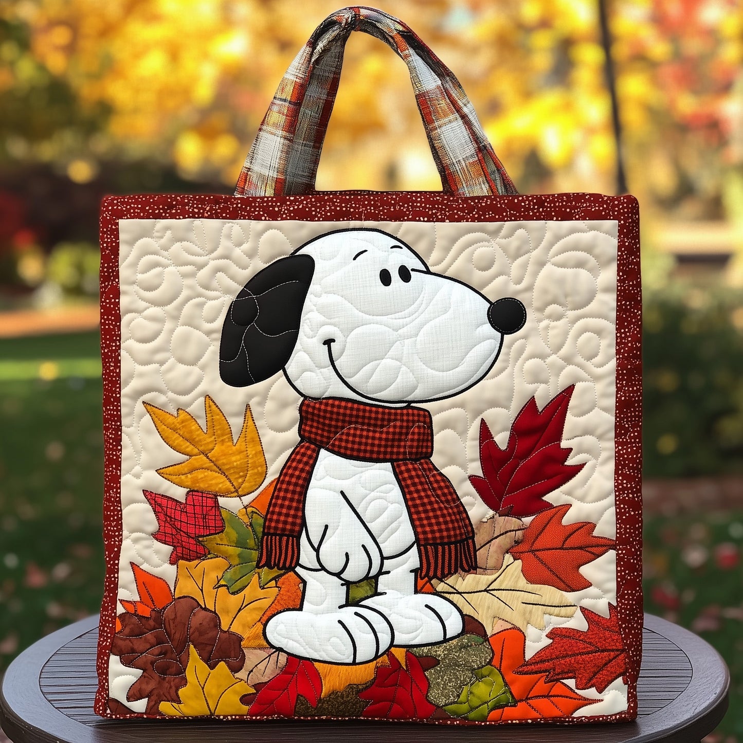 Sweater Weather Pup Quilted Tote Bag GFTOTP12716