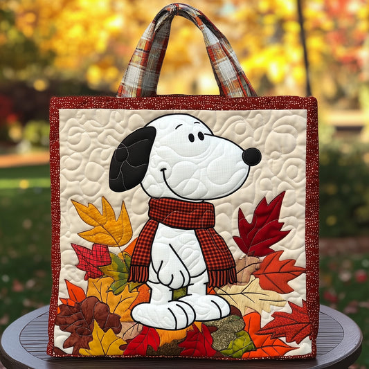Sweater Weather Pup Quilted Tote Bag GFTOTP12716