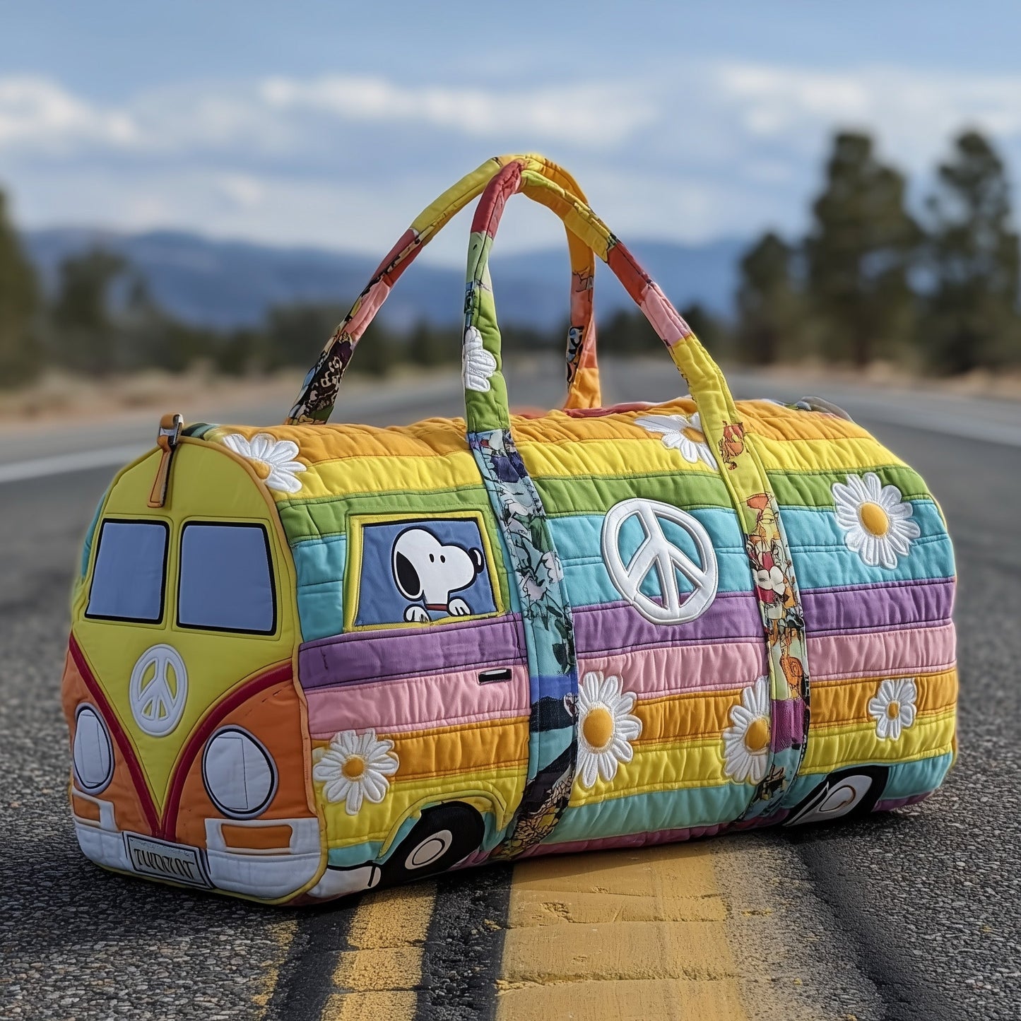 Happy Camper Quilted Duffle Bag GFTOTP13046