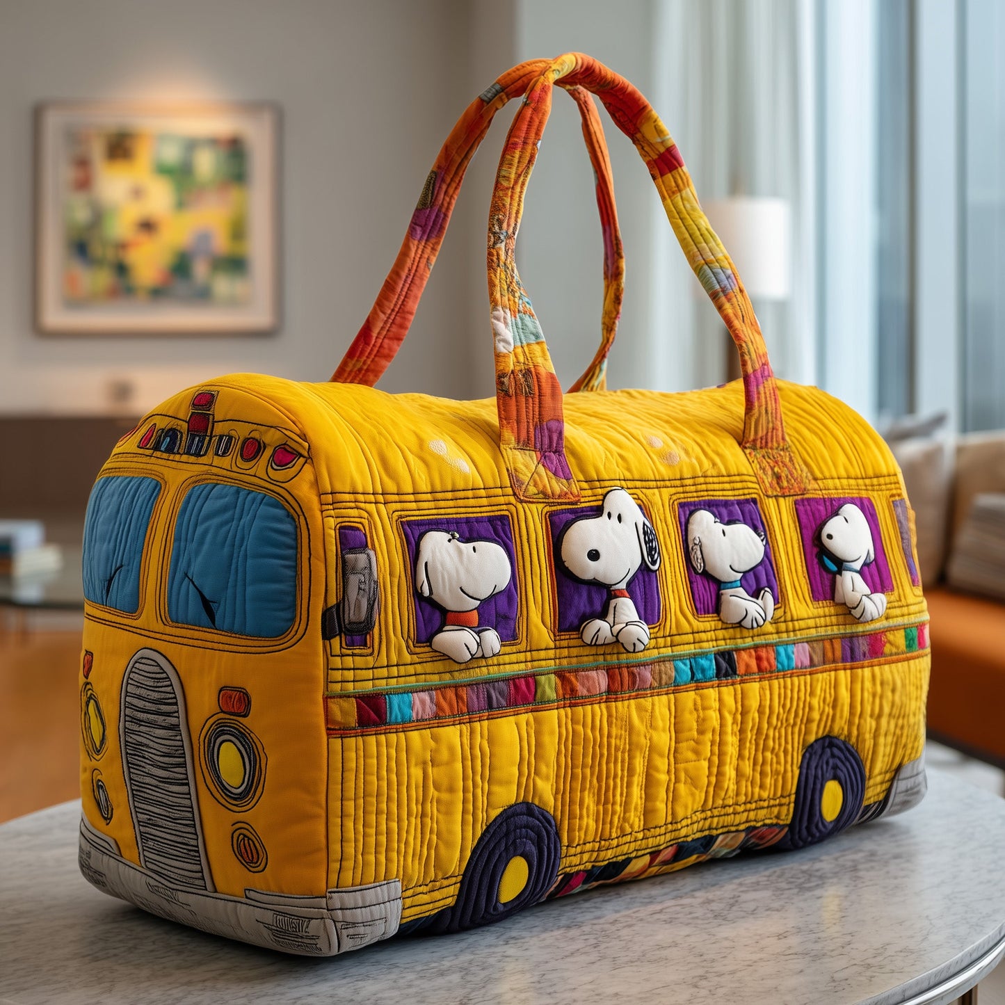 School Bus Crew Quilted Duffle Bag GFTOTP13053