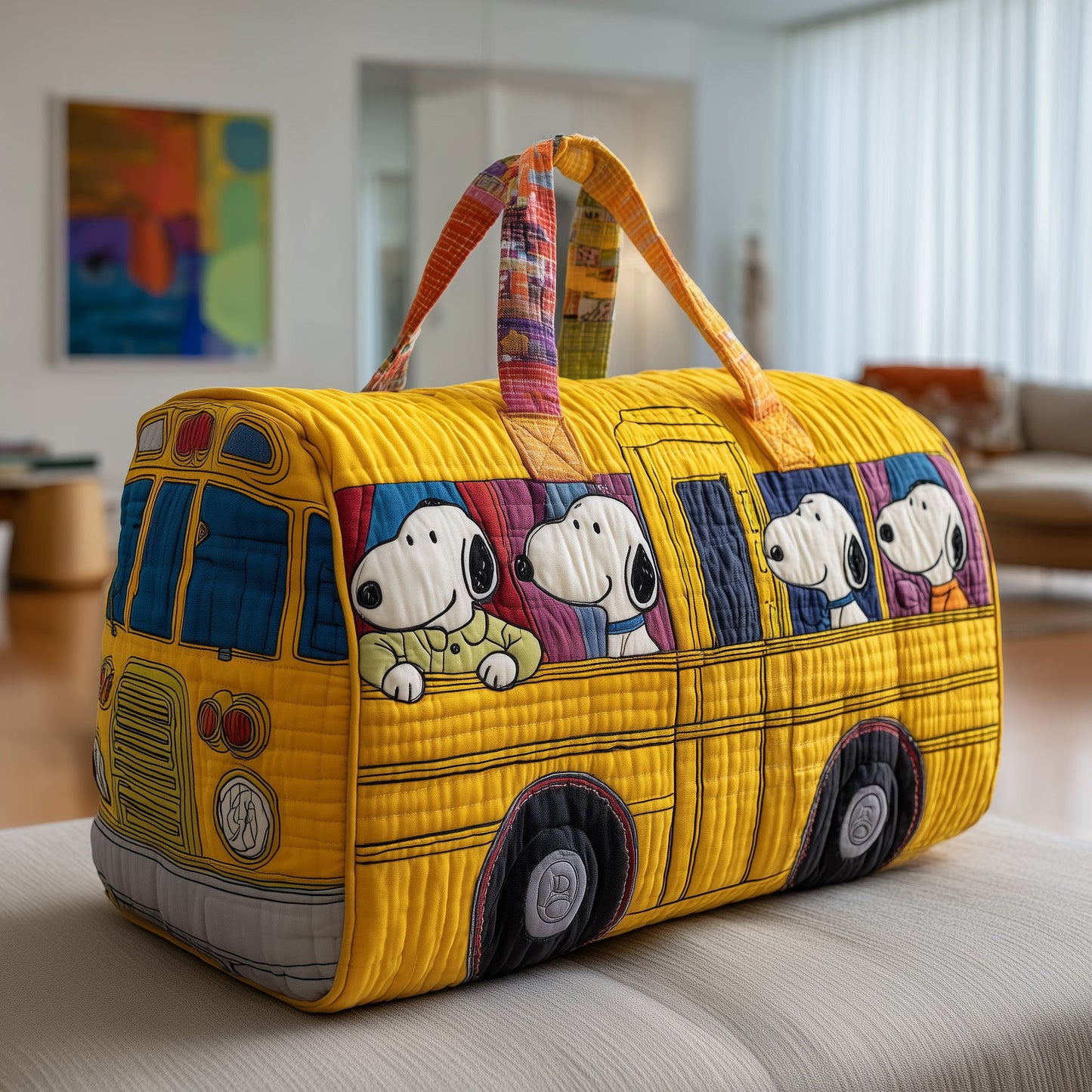 School Bus Crew Quilted Duffle Bag GFTOTP13054