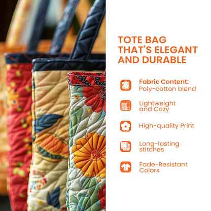 Autumn Mouse Date Quilted Tote Bag GFTOHD10723